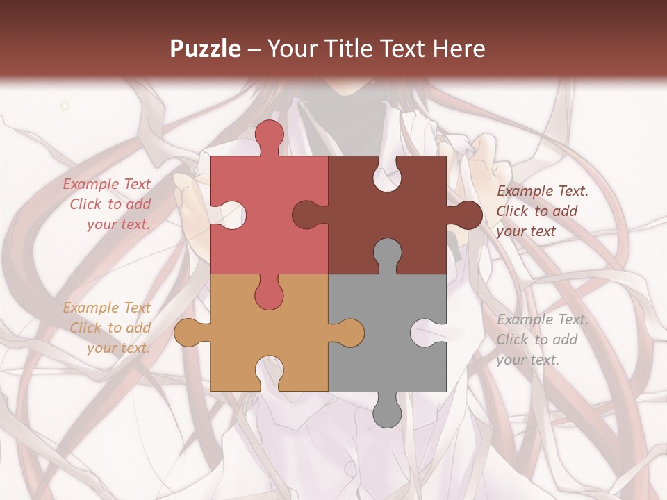 A Woman With Red Hair Is Standing In Front Of A Tree PowerPoint Template