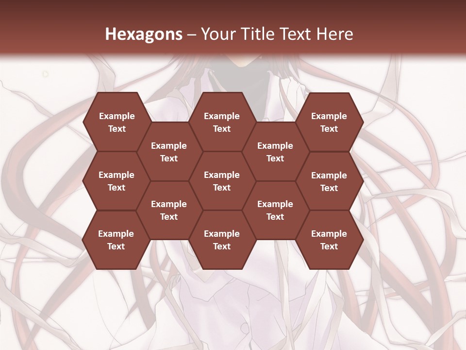 A Woman With Red Hair Is Standing In Front Of A Tree PowerPoint Template