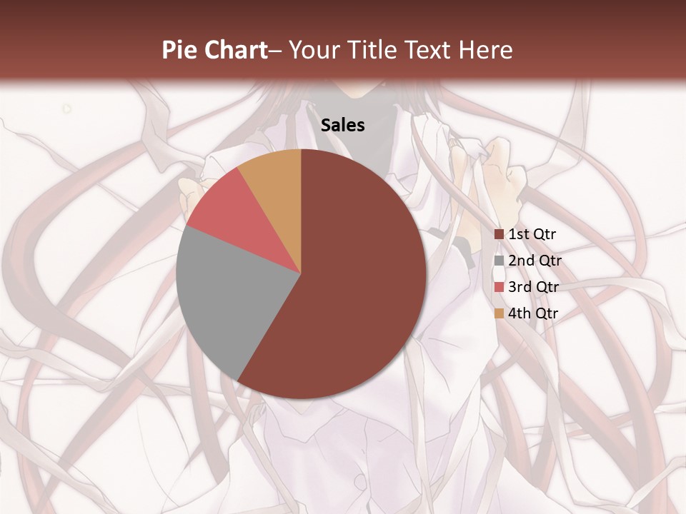 A Woman With Red Hair Is Standing In Front Of A Tree PowerPoint Template