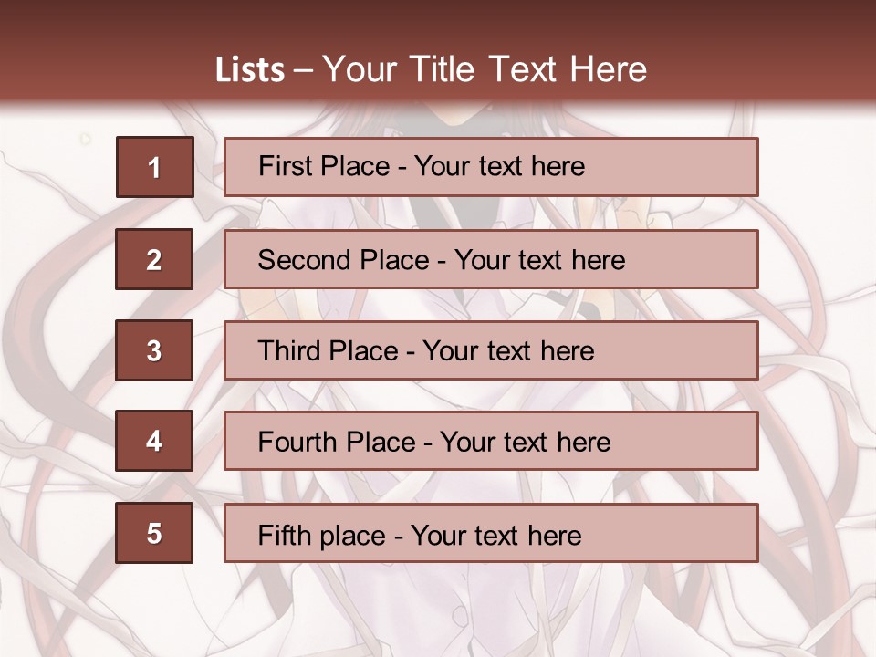 A Woman With Red Hair Is Standing In Front Of A Tree PowerPoint Template