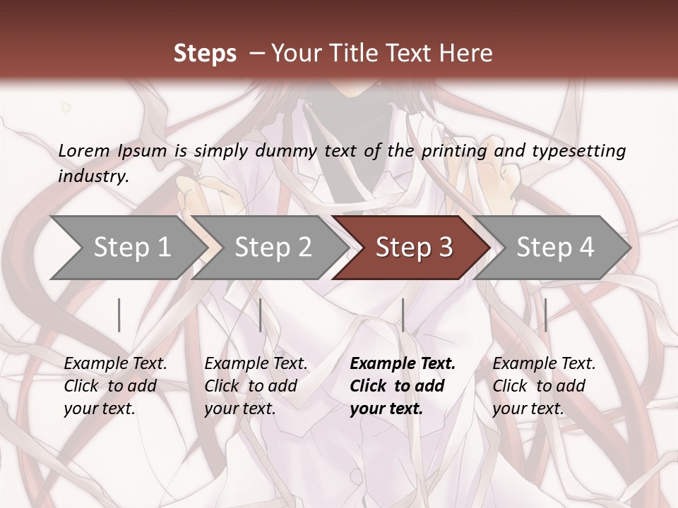 A Woman With Red Hair Is Standing In Front Of A Tree PowerPoint Template