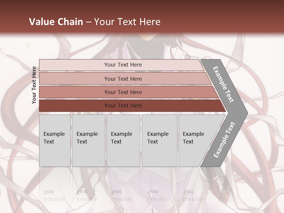 A Woman With Red Hair Is Standing In Front Of A Tree PowerPoint Template