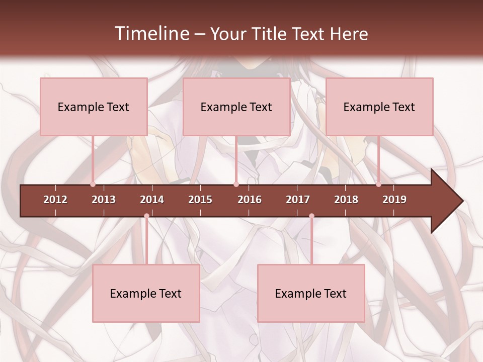 A Woman With Red Hair Is Standing In Front Of A Tree PowerPoint Template