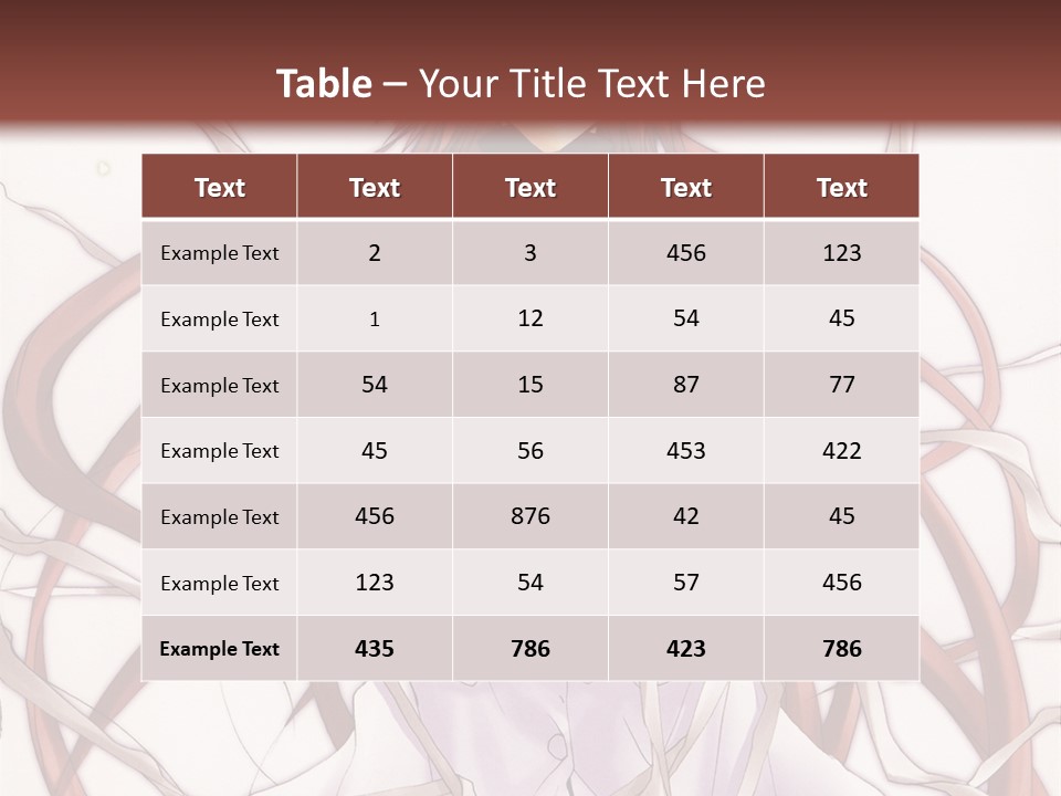 A Woman With Red Hair Is Standing In Front Of A Tree PowerPoint Template