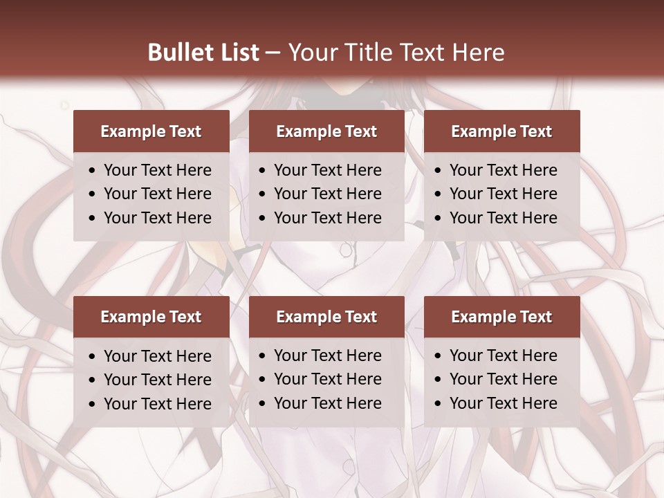 A Woman With Red Hair Is Standing In Front Of A Tree PowerPoint Template