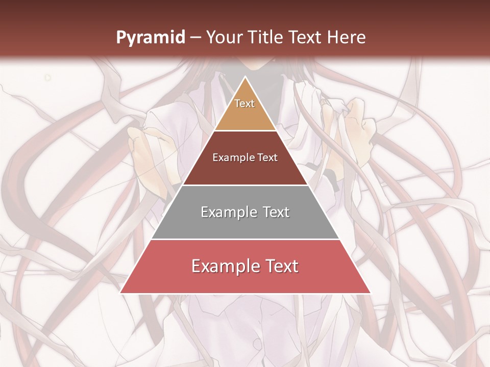 A Woman With Red Hair Is Standing In Front Of A Tree PowerPoint Template