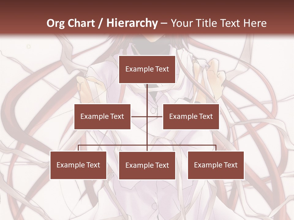 A Woman With Red Hair Is Standing In Front Of A Tree PowerPoint Template