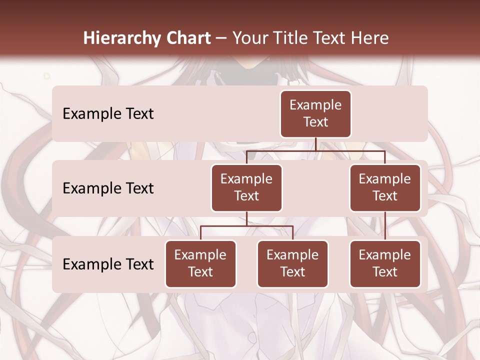 A Woman With Red Hair Is Standing In Front Of A Tree PowerPoint Template