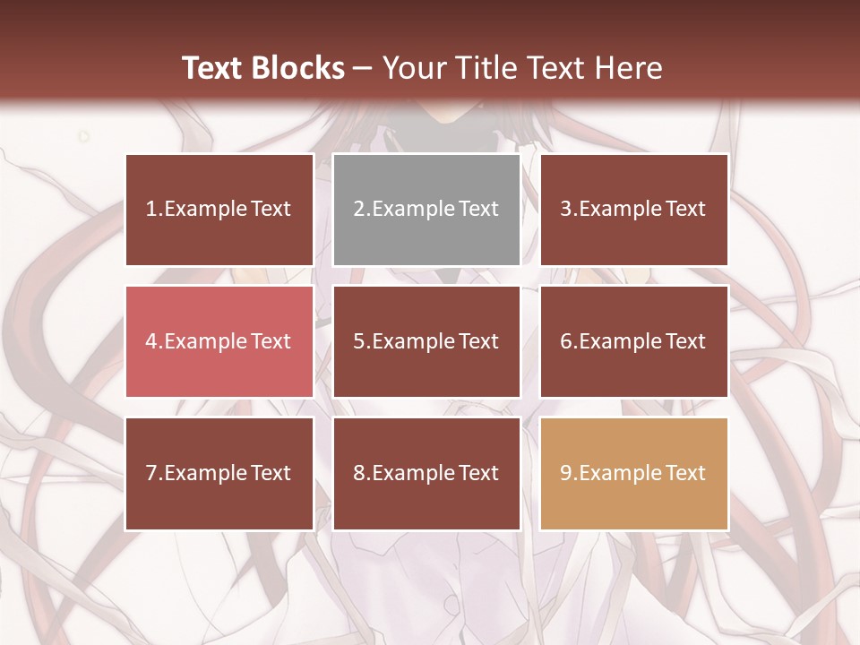 A Woman With Red Hair Is Standing In Front Of A Tree PowerPoint Template