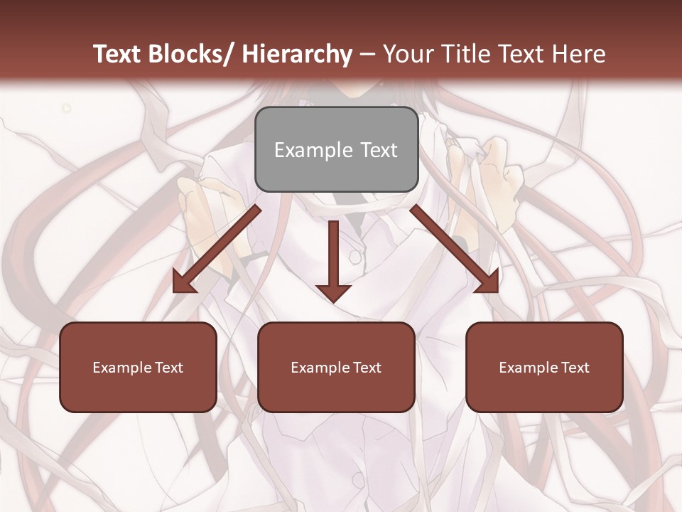 A Woman With Red Hair Is Standing In Front Of A Tree PowerPoint Template