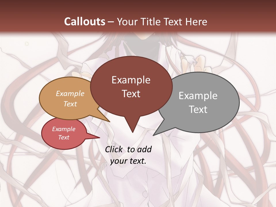 A Woman With Red Hair Is Standing In Front Of A Tree PowerPoint Template