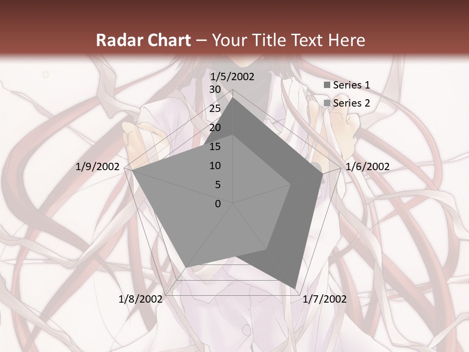 A Woman With Red Hair Is Standing In Front Of A Tree PowerPoint Template