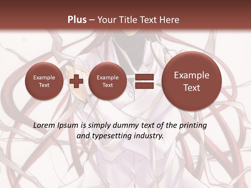 A Woman With Red Hair Is Standing In Front Of A Tree PowerPoint Template
