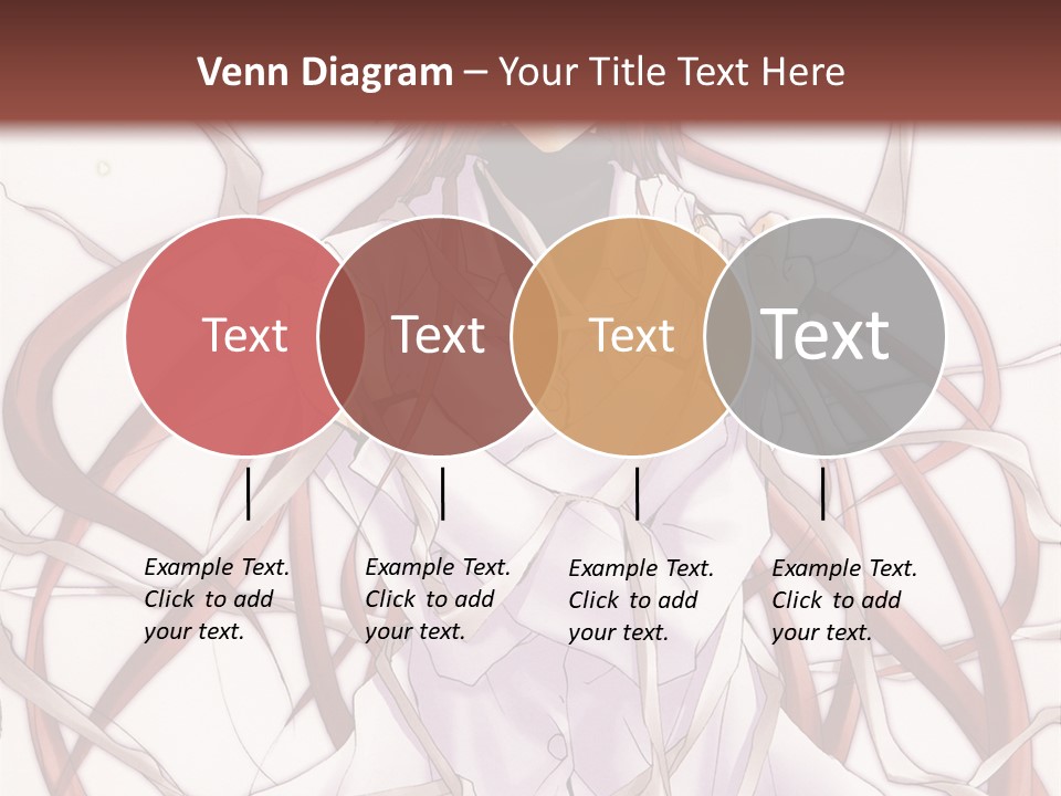 A Woman With Red Hair Is Standing In Front Of A Tree PowerPoint Template