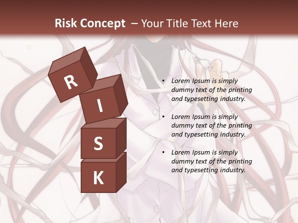 A Woman With Red Hair Is Standing In Front Of A Tree PowerPoint Template