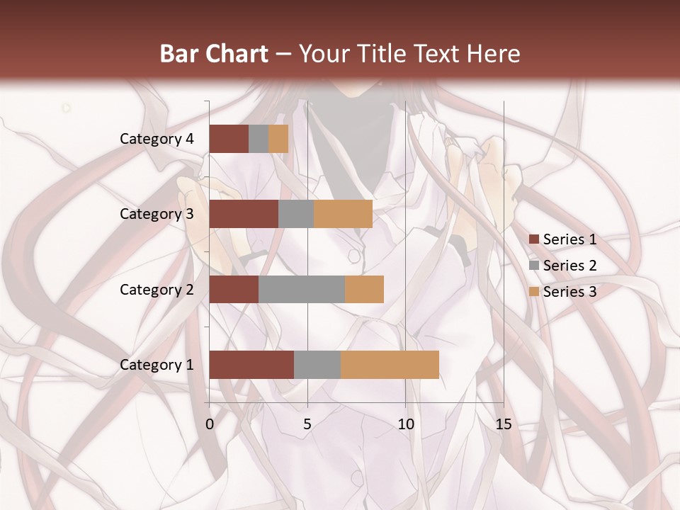 A Woman With Red Hair Is Standing In Front Of A Tree PowerPoint Template