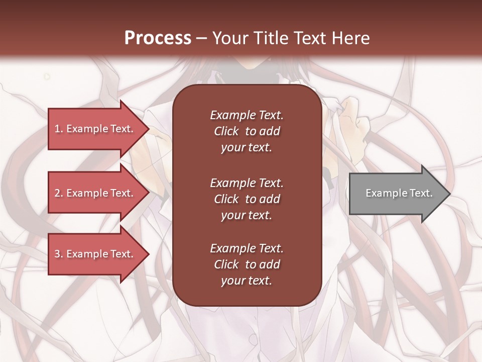 A Woman With Red Hair Is Standing In Front Of A Tree PowerPoint Template