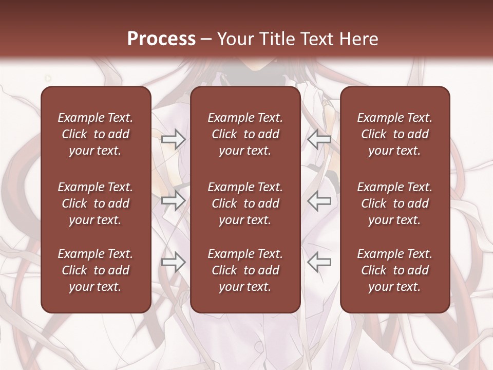 A Woman With Red Hair Is Standing In Front Of A Tree PowerPoint Template