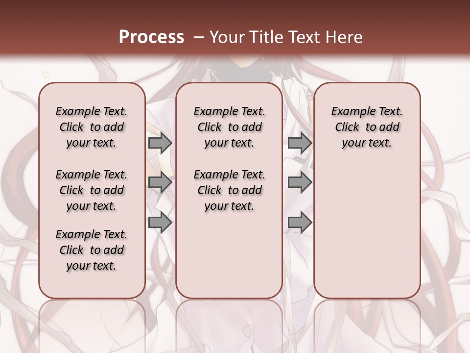 A Woman With Red Hair Is Standing In Front Of A Tree PowerPoint Template