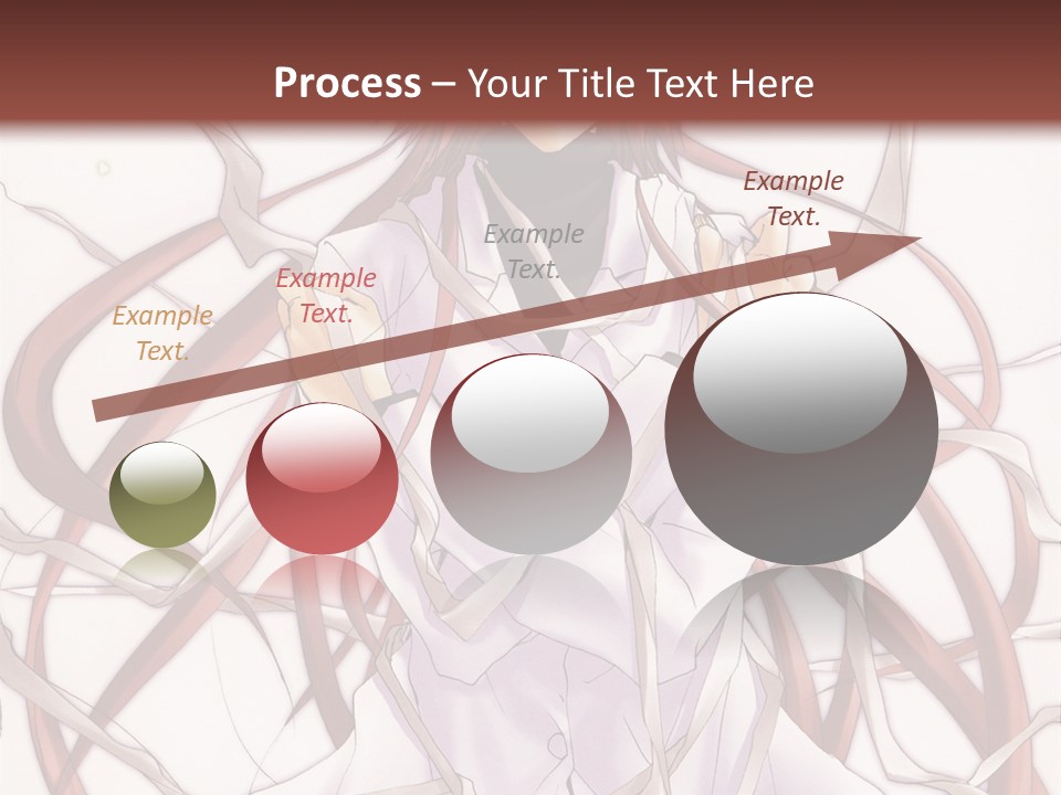 A Woman With Red Hair Is Standing In Front Of A Tree PowerPoint Template