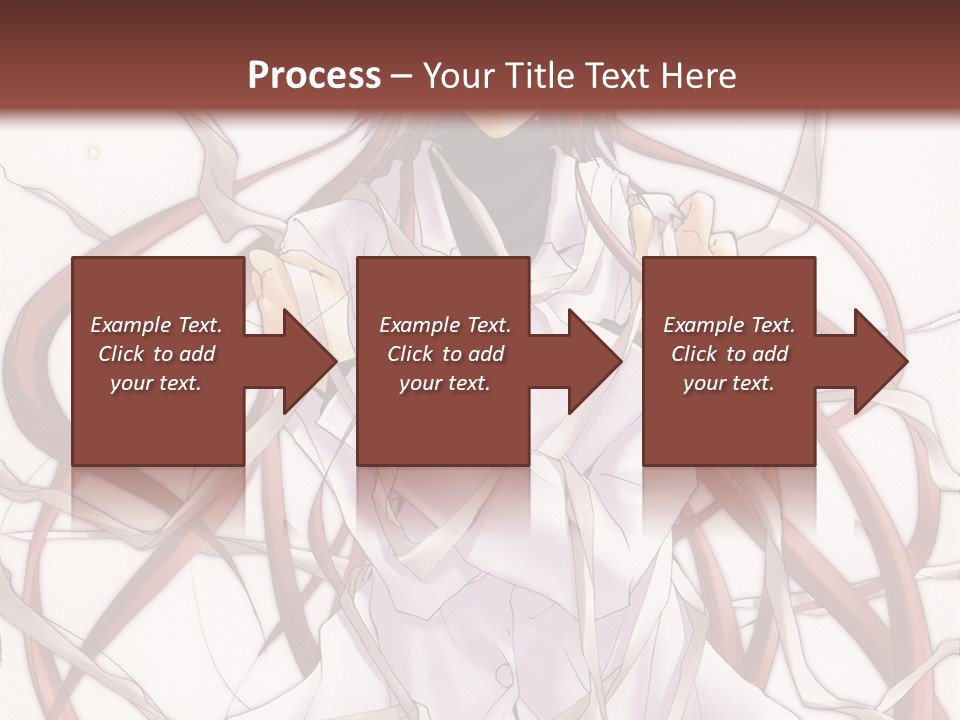 A Woman With Red Hair Is Standing In Front Of A Tree PowerPoint Template