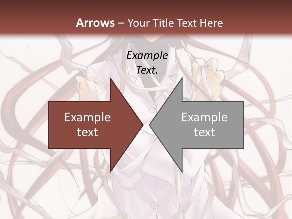 A Woman With Red Hair Is Standing In Front Of A Tree PowerPoint Template