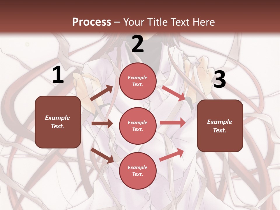 A Woman With Red Hair Is Standing In Front Of A Tree PowerPoint Template