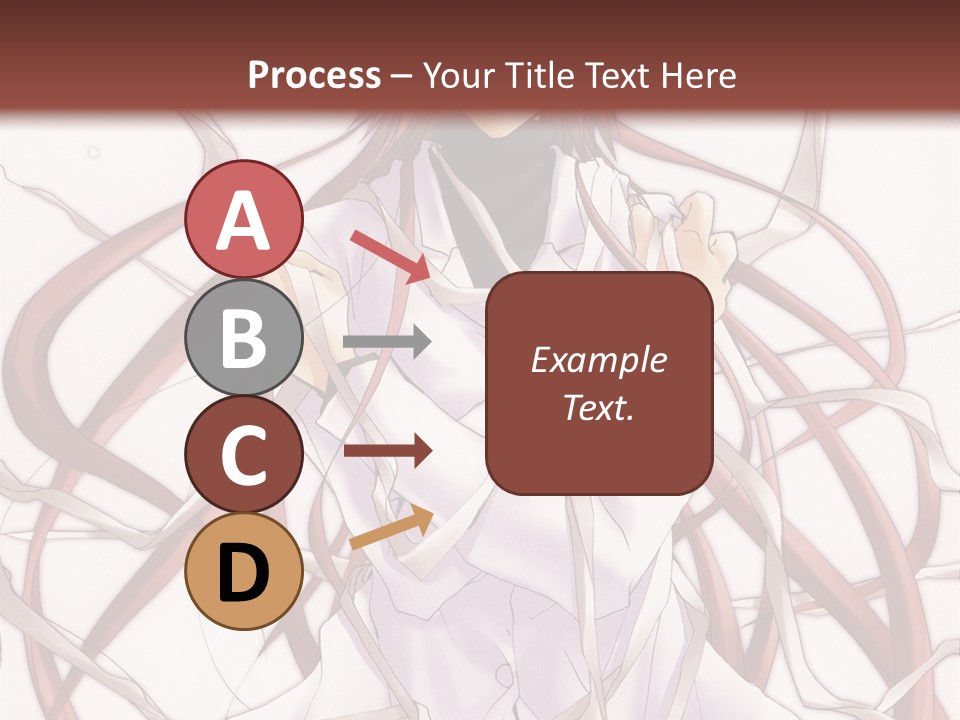 A Woman With Red Hair Is Standing In Front Of A Tree PowerPoint Template