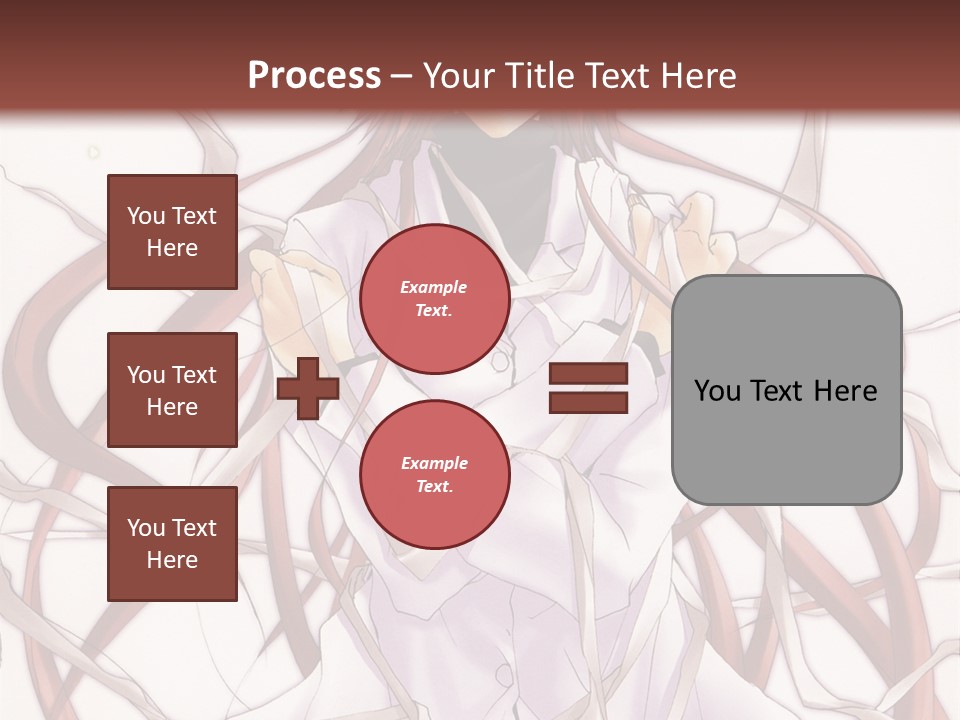 A Woman With Red Hair Is Standing In Front Of A Tree PowerPoint Template