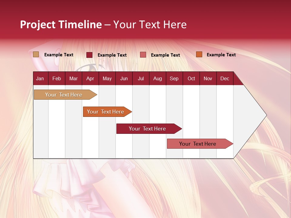 A Girl With Long Blonde Hair And A Pink Dress PowerPoint Template