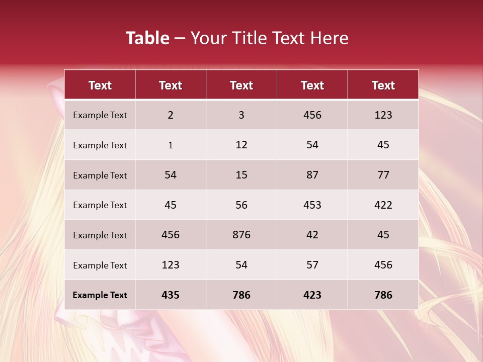 A Girl With Long Blonde Hair And A Pink Dress PowerPoint Template