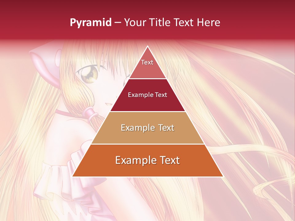 A Girl With Long Blonde Hair And A Pink Dress PowerPoint Template