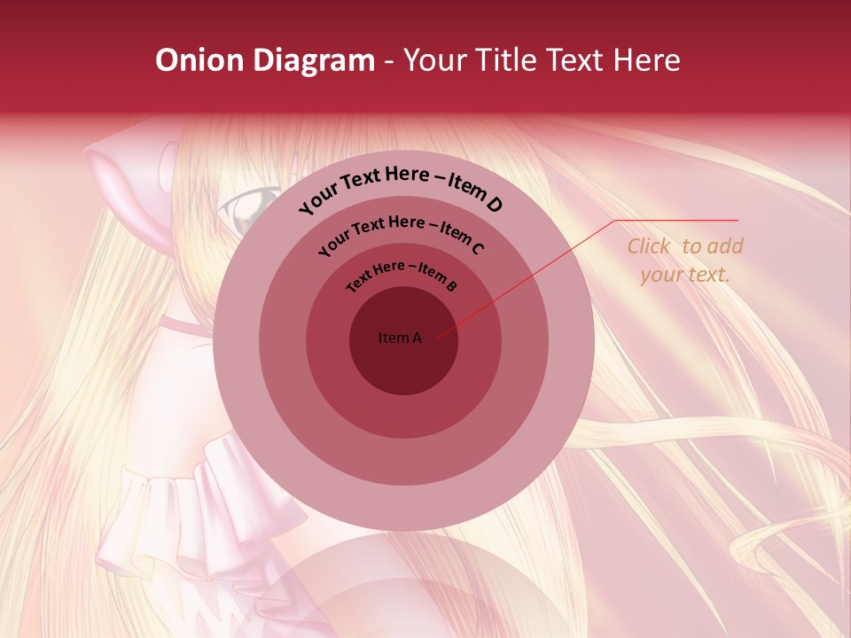 A Girl With Long Blonde Hair And A Pink Dress PowerPoint Template