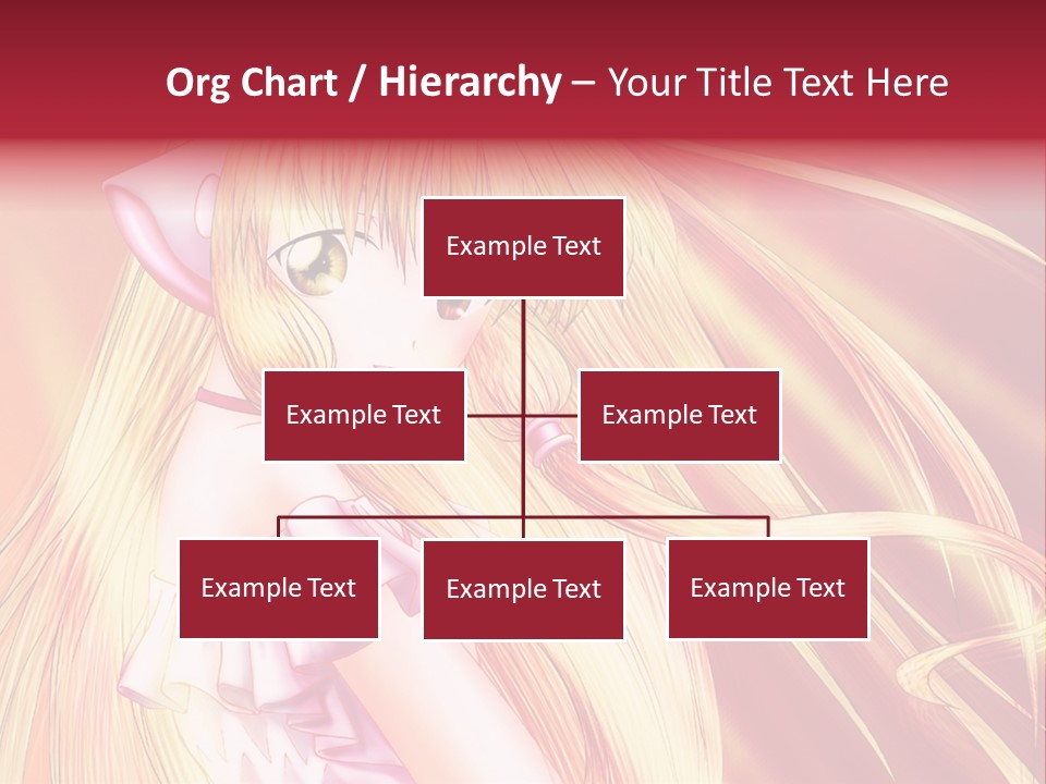 A Girl With Long Blonde Hair And A Pink Dress PowerPoint Template