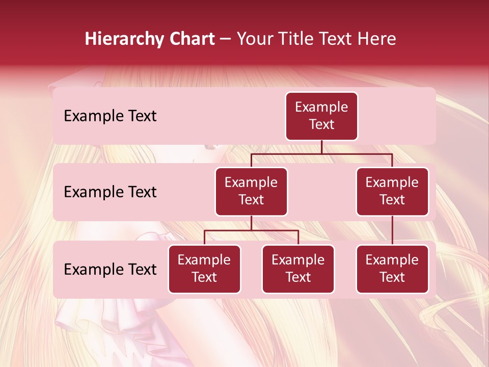 A Girl With Long Blonde Hair And A Pink Dress PowerPoint Template