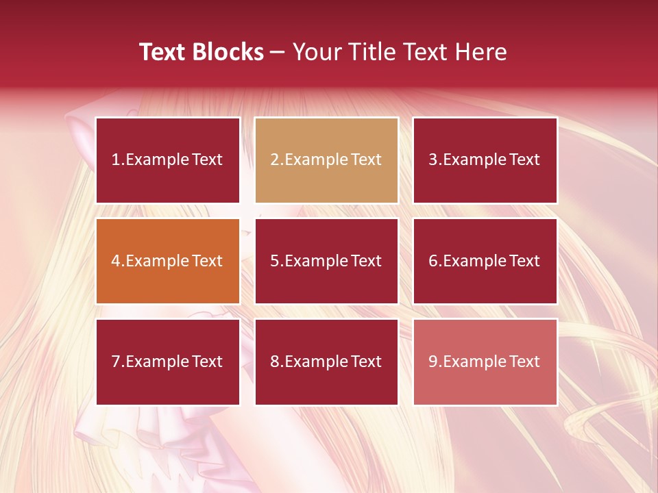 A Girl With Long Blonde Hair And A Pink Dress PowerPoint Template