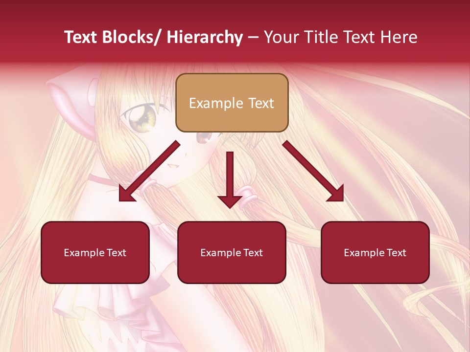 A Girl With Long Blonde Hair And A Pink Dress PowerPoint Template