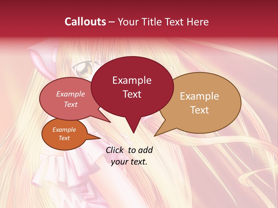 A Girl With Long Blonde Hair And A Pink Dress PowerPoint Template