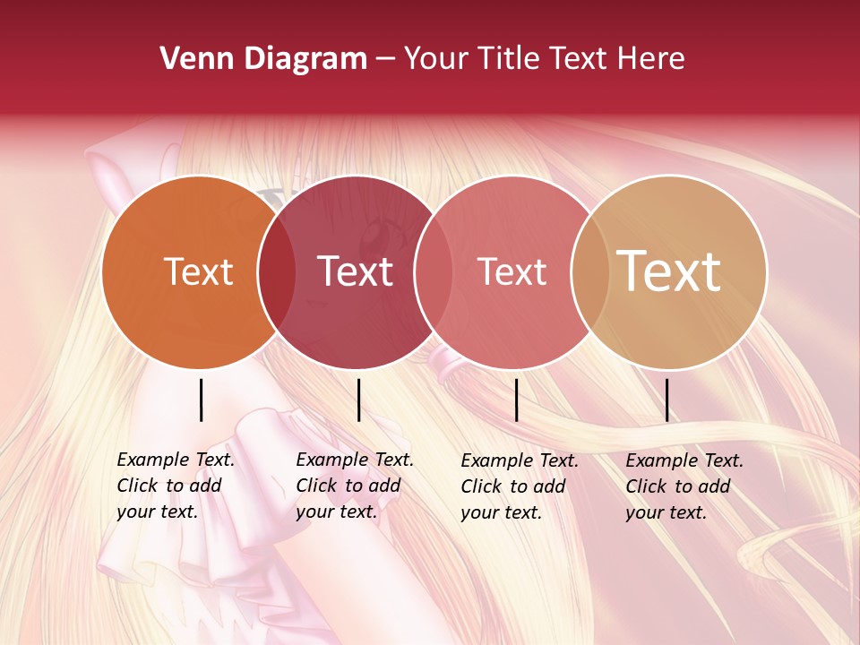 A Girl With Long Blonde Hair And A Pink Dress PowerPoint Template