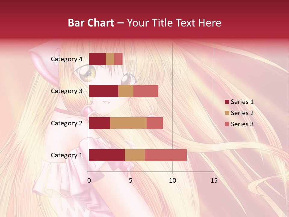 A Girl With Long Blonde Hair And A Pink Dress PowerPoint Template