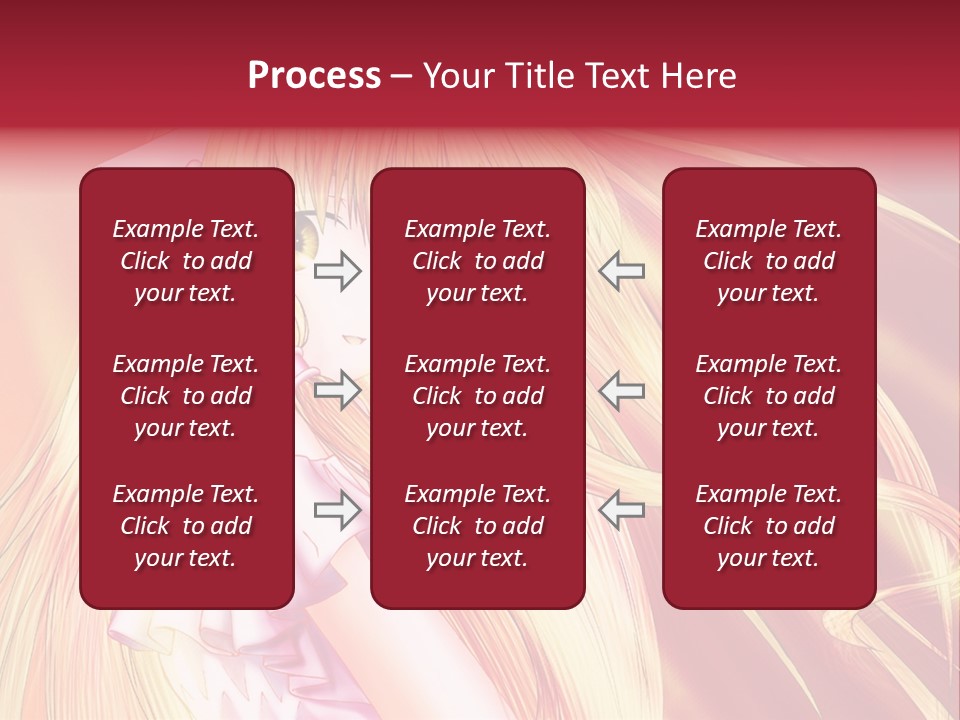 A Girl With Long Blonde Hair And A Pink Dress PowerPoint Template