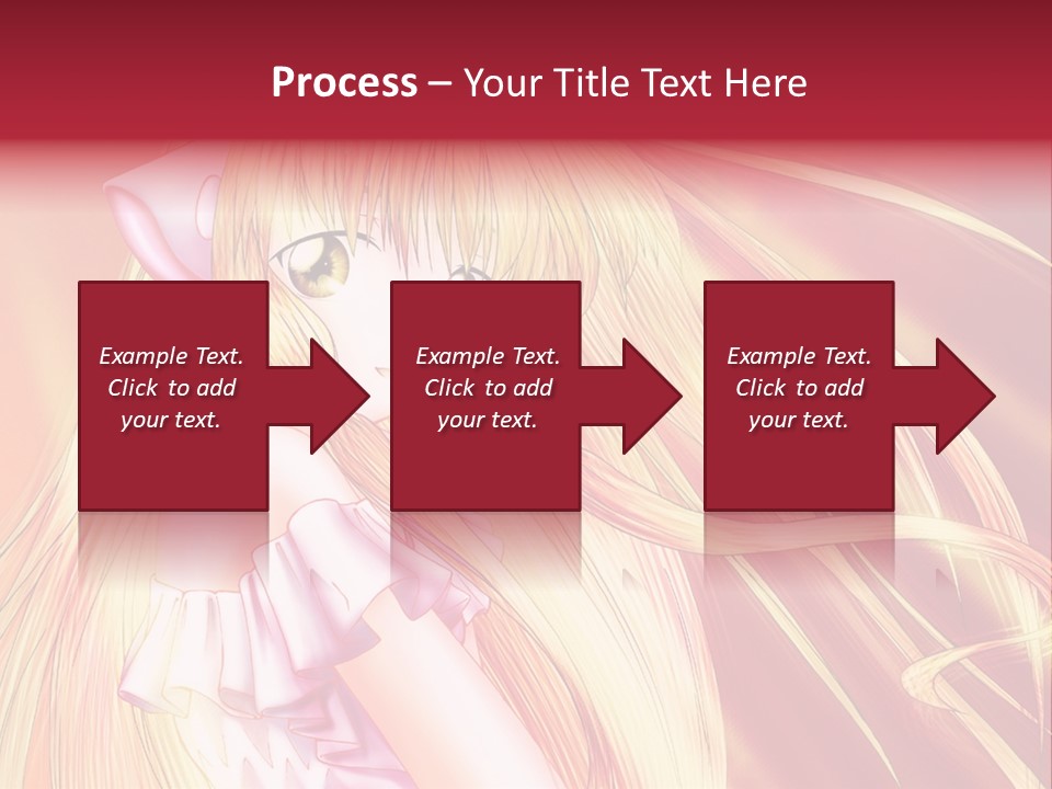 A Girl With Long Blonde Hair And A Pink Dress PowerPoint Template