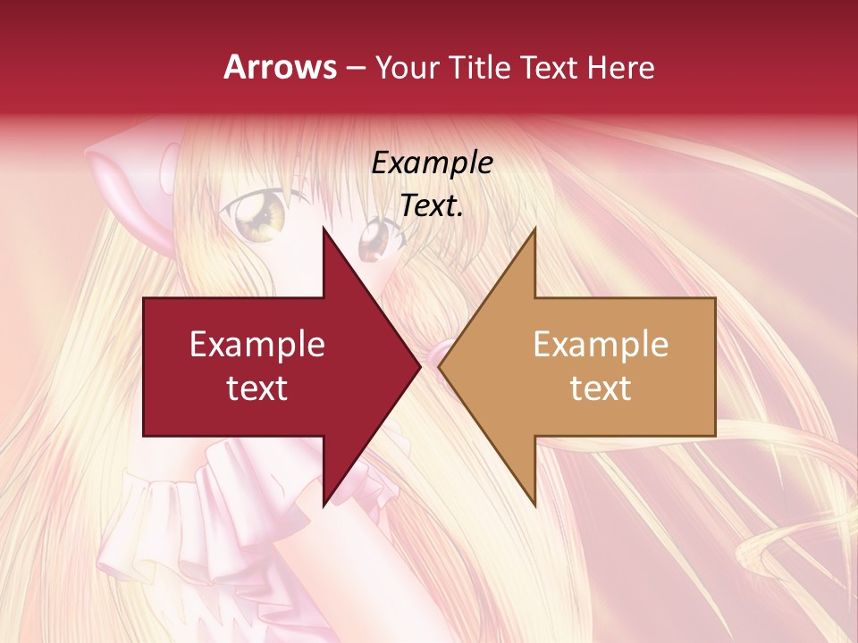 A Girl With Long Blonde Hair And A Pink Dress PowerPoint Template