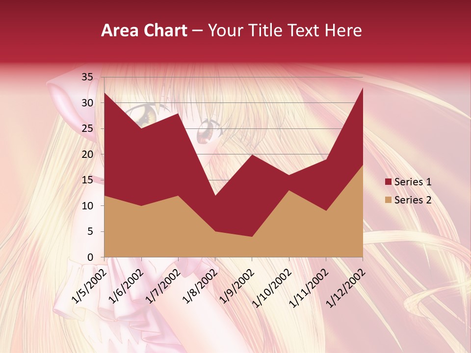 A Girl With Long Blonde Hair And A Pink Dress PowerPoint Template