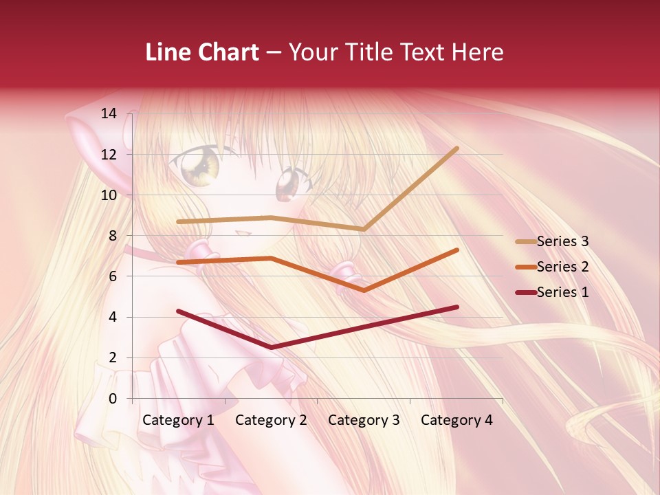 A Girl With Long Blonde Hair And A Pink Dress PowerPoint Template