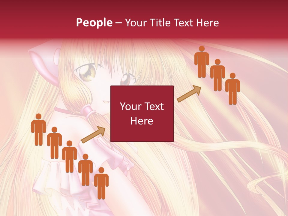 A Girl With Long Blonde Hair And A Pink Dress PowerPoint Template