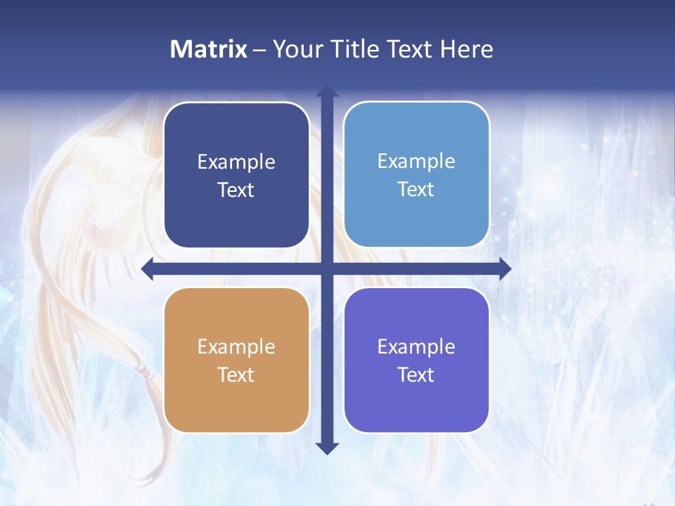 A Beautiful Blond Haired Girl Sitting On Top Of A Tree PowerPoint Template