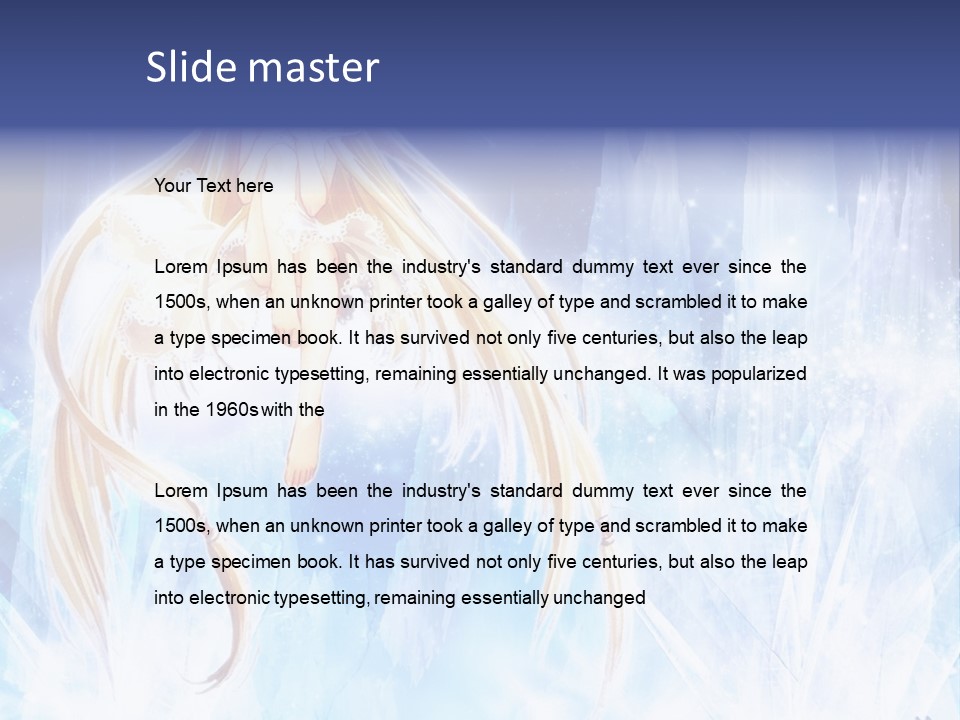 A Beautiful Blond Haired Girl Sitting On Top Of A Tree PowerPoint Template