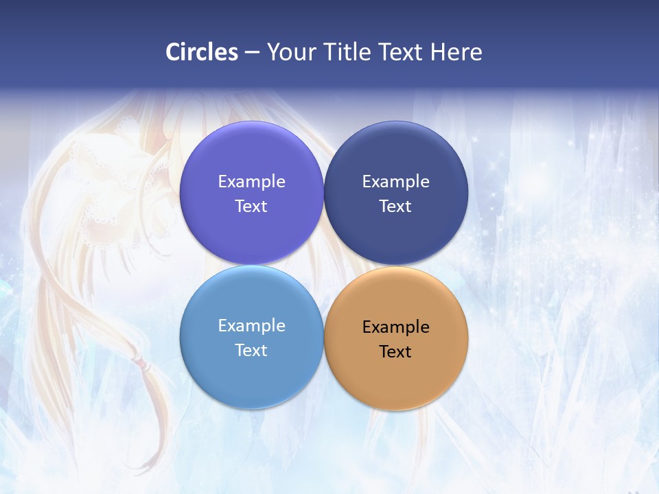 A Beautiful Blond Haired Girl Sitting On Top Of A Tree PowerPoint Template