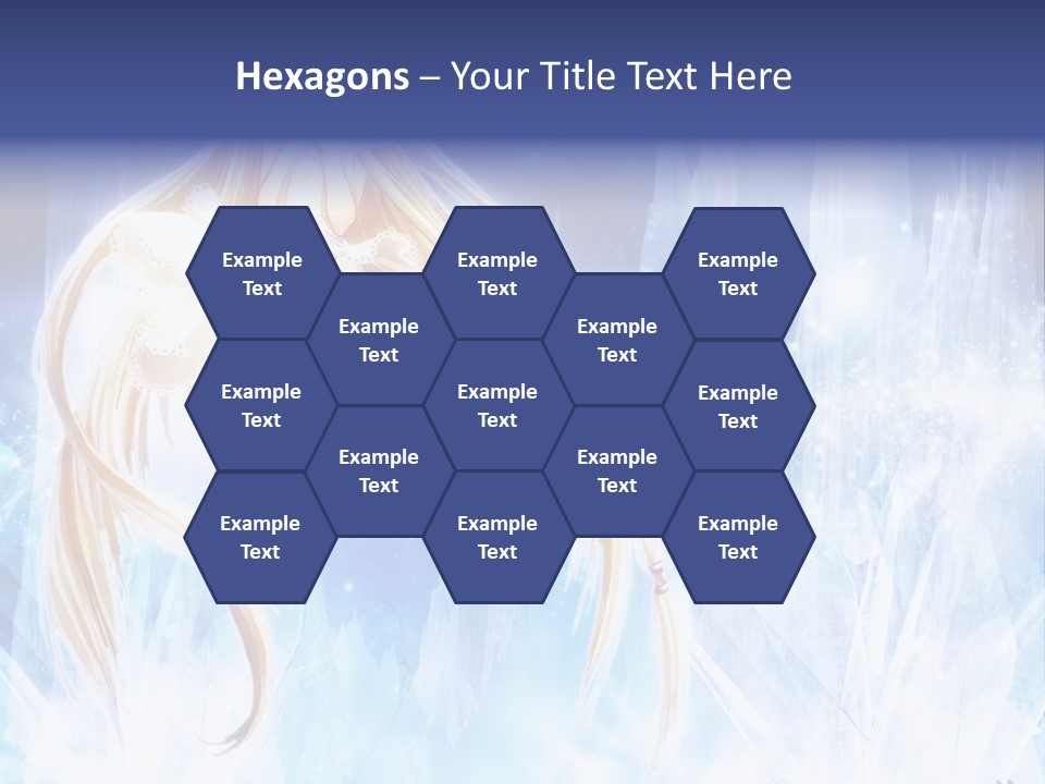 A Beautiful Blond Haired Girl Sitting On Top Of A Tree PowerPoint Template